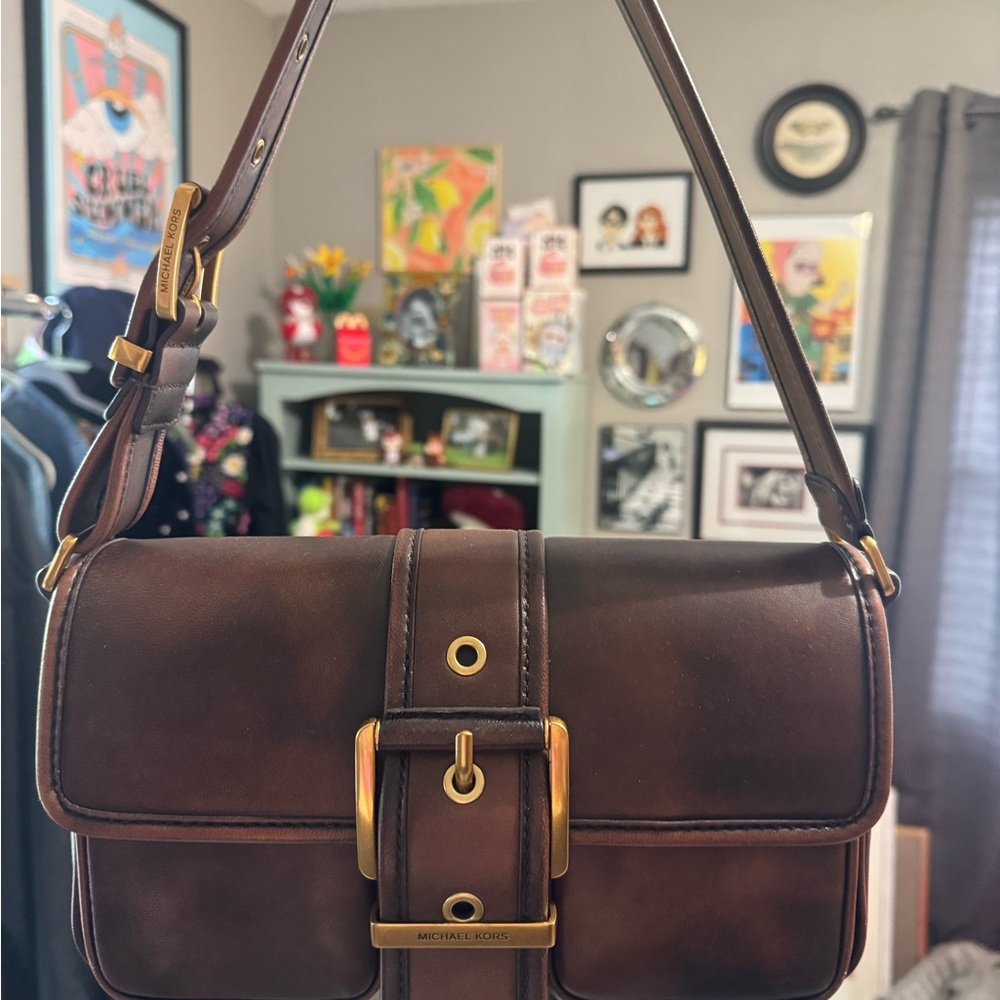 Colby Michael Kors Brown Leather Medium Shoulder Bag